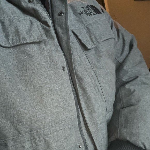 The North Face Charcoal Parka with Faux Fur Trim - Picture 5 of 7